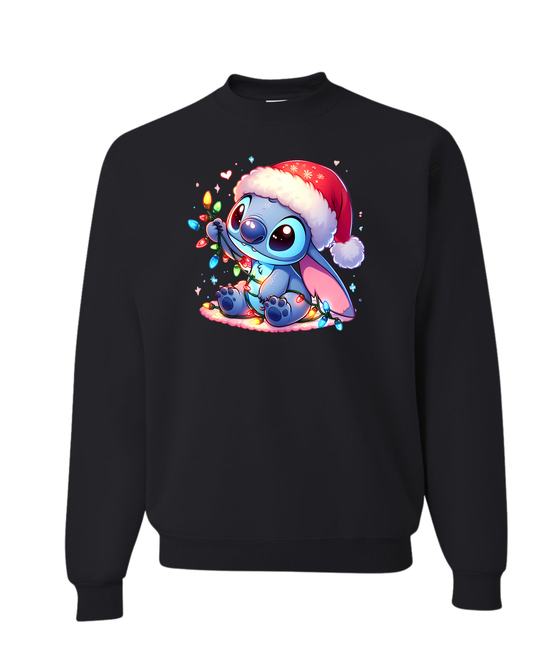 STICH WITH CHRISTMAS LIGHTS