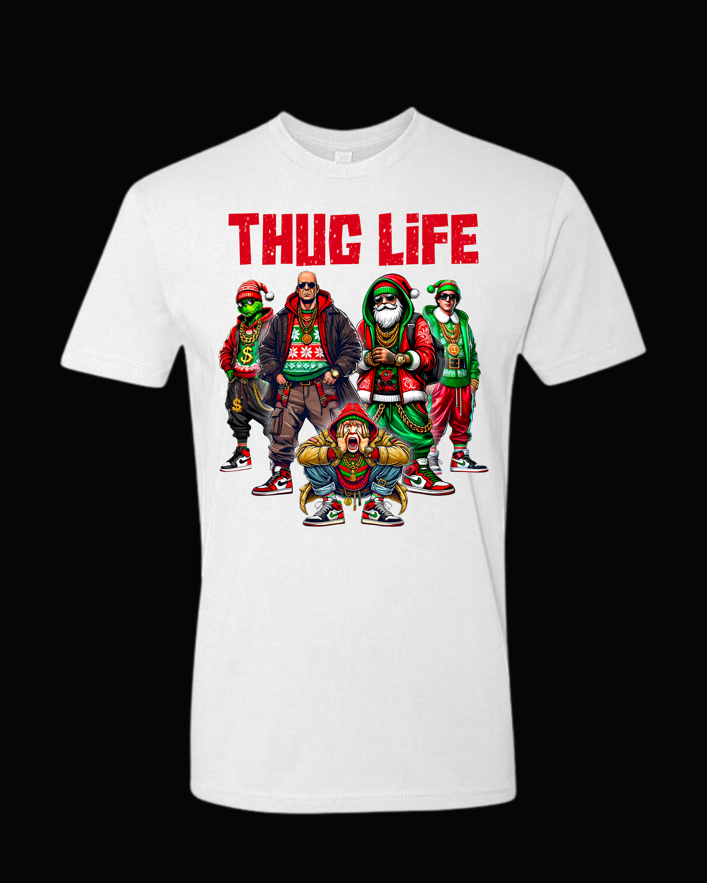 THUG LIFE Christmas Movie Characters Santa Claus Friends