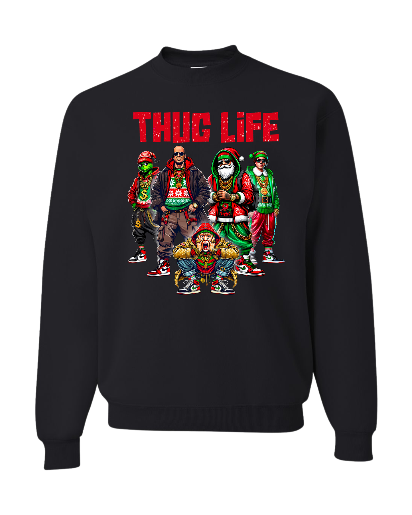 THUG LIFE Christmas Movie Characters Santa Claus Friends