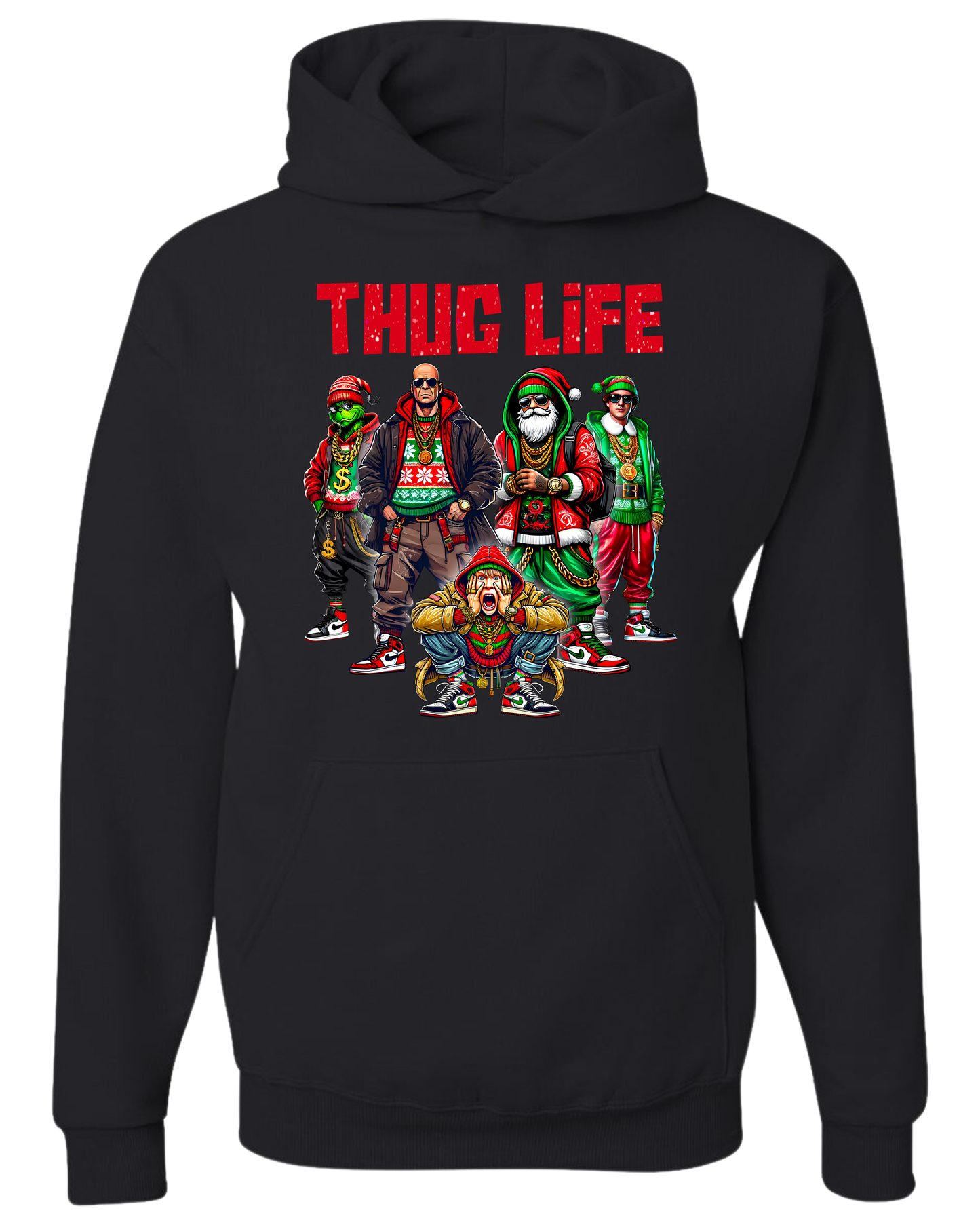 THUG LIFE Christmas Movie Characters Santa Claus Friends