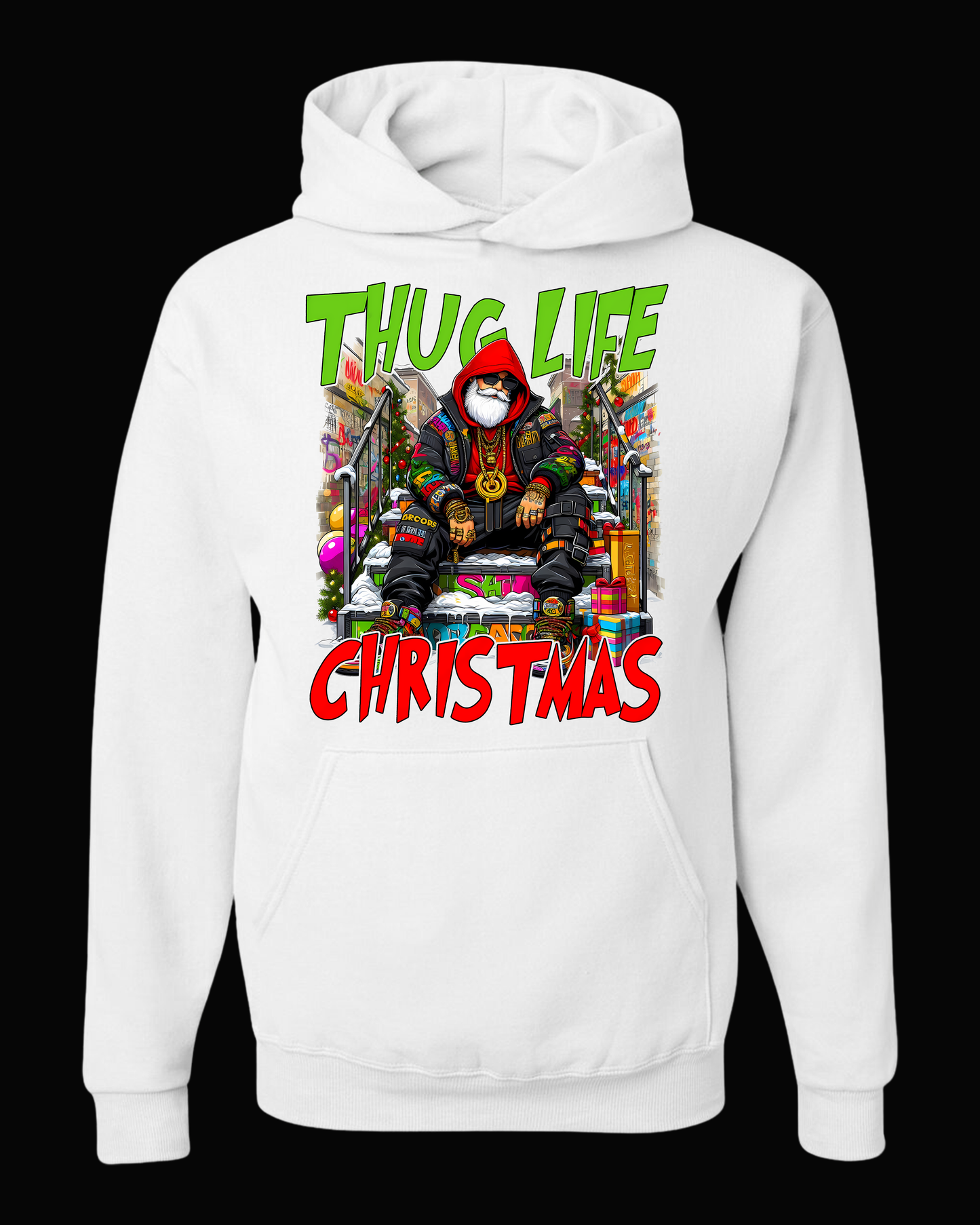 THUG LIFE Christmas Funny Cool Santa Claus