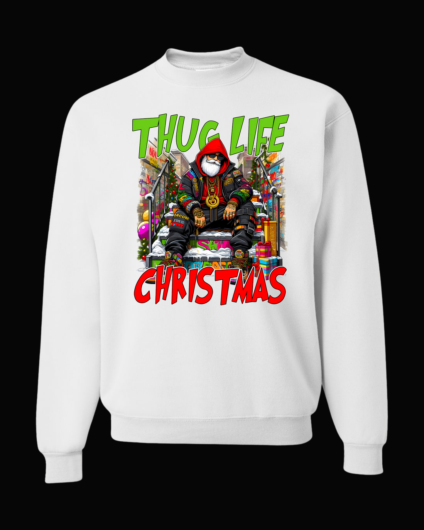 THUG LIFE Christmas Funny Cool Santa Claus