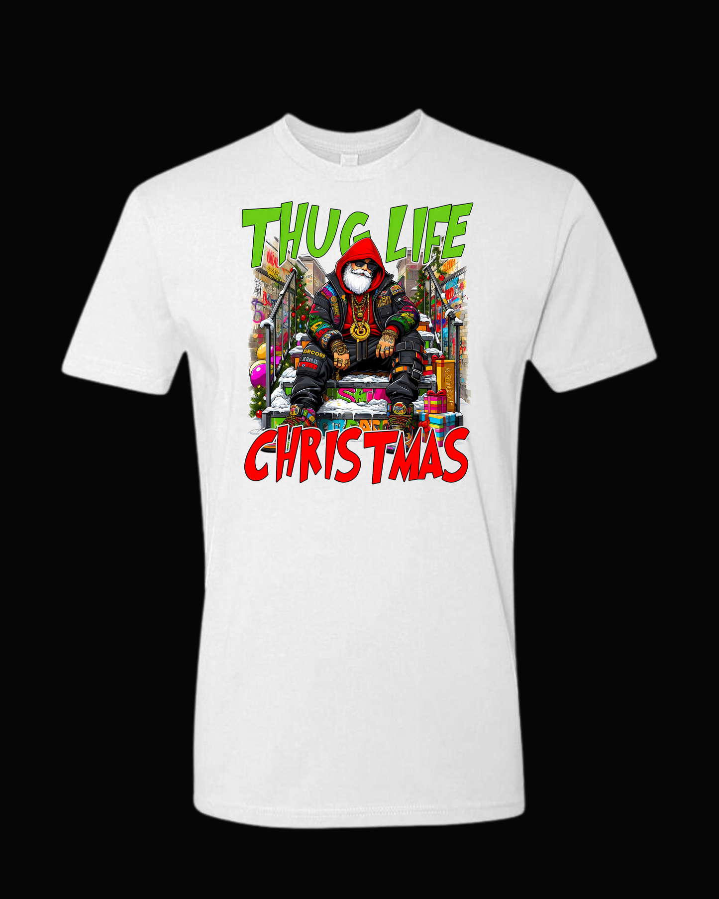 THUG LIFE Christmas Funny Cool Santa Claus